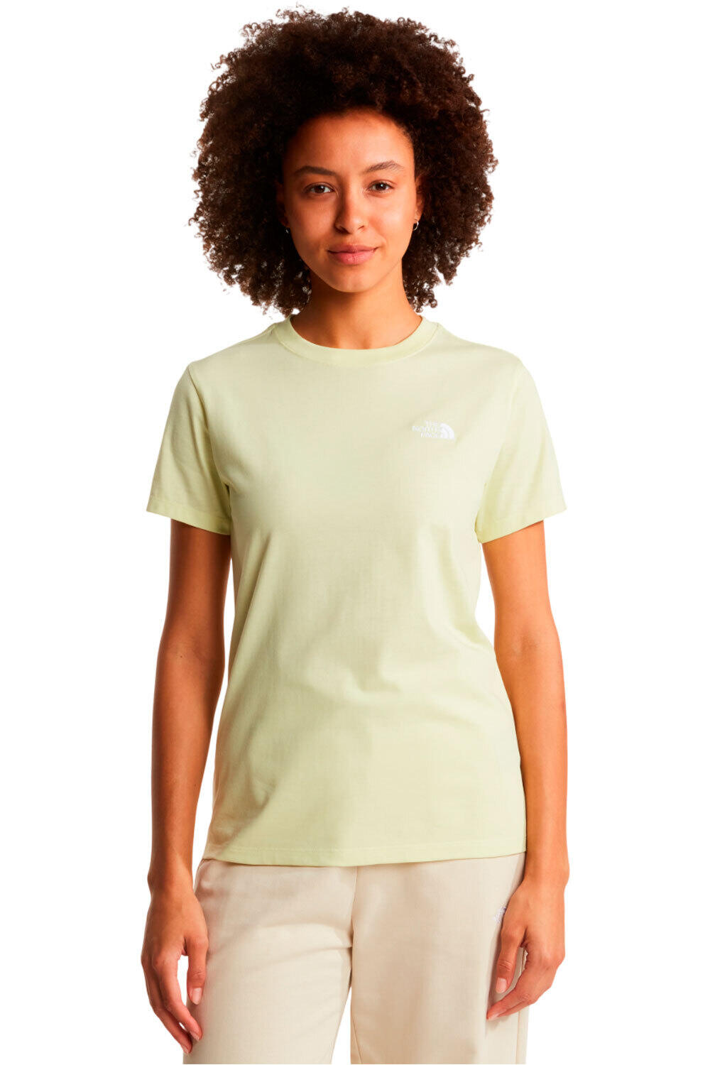 The North Face camiseta montaña manga corta mujer W EVOLUTION SIMPLE DOME SLM SHORT SLEEVE vista frontal