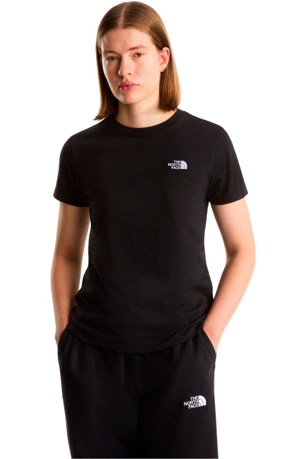 The North Face camiseta montaña manga corta mujer W EVOLUTION SIMPLE DOME SLM SHORT SLEEVE vista frontal