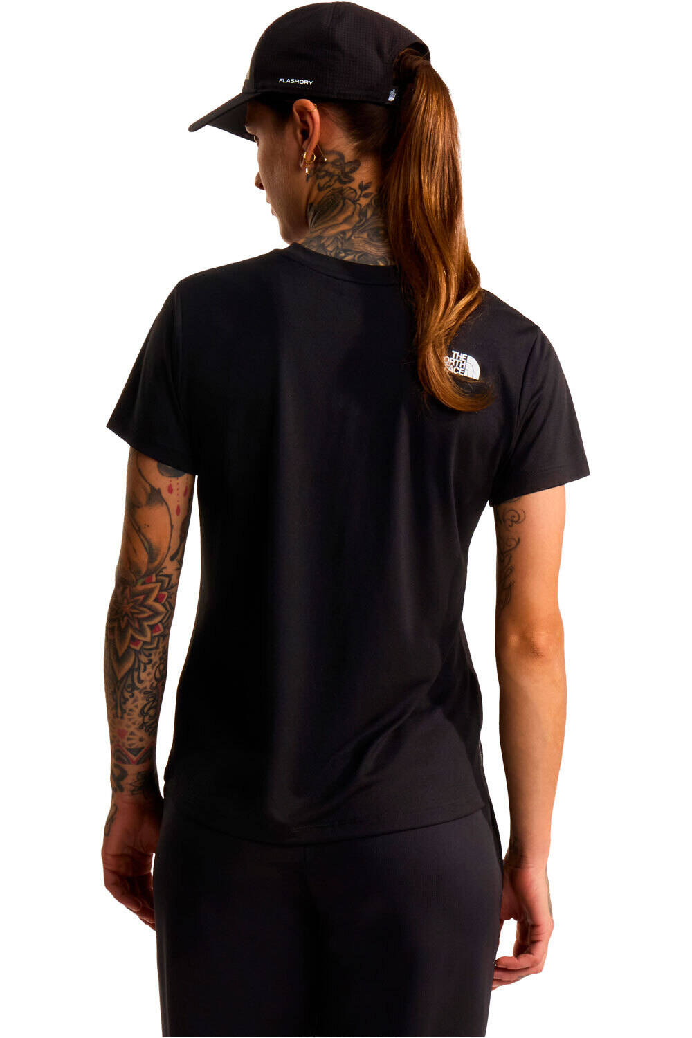 The North Face camiseta montaña manga corta mujer W FLEX SHORT SLEEVES REG TEE vista trasera