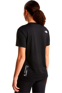 The North Face camiseta montaña manga corta mujer W FLEX SHORT SLEEVES TEE GRAPHIC vista trasera
