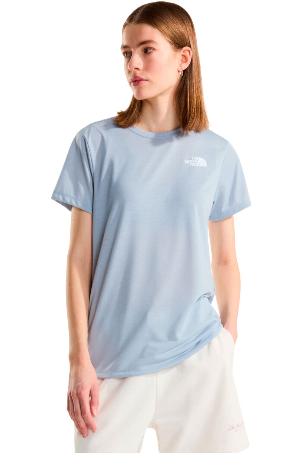 The North Face camiseta montaña manga corta mujer W FOUNDATION MOUNT SS TEE vista frontal