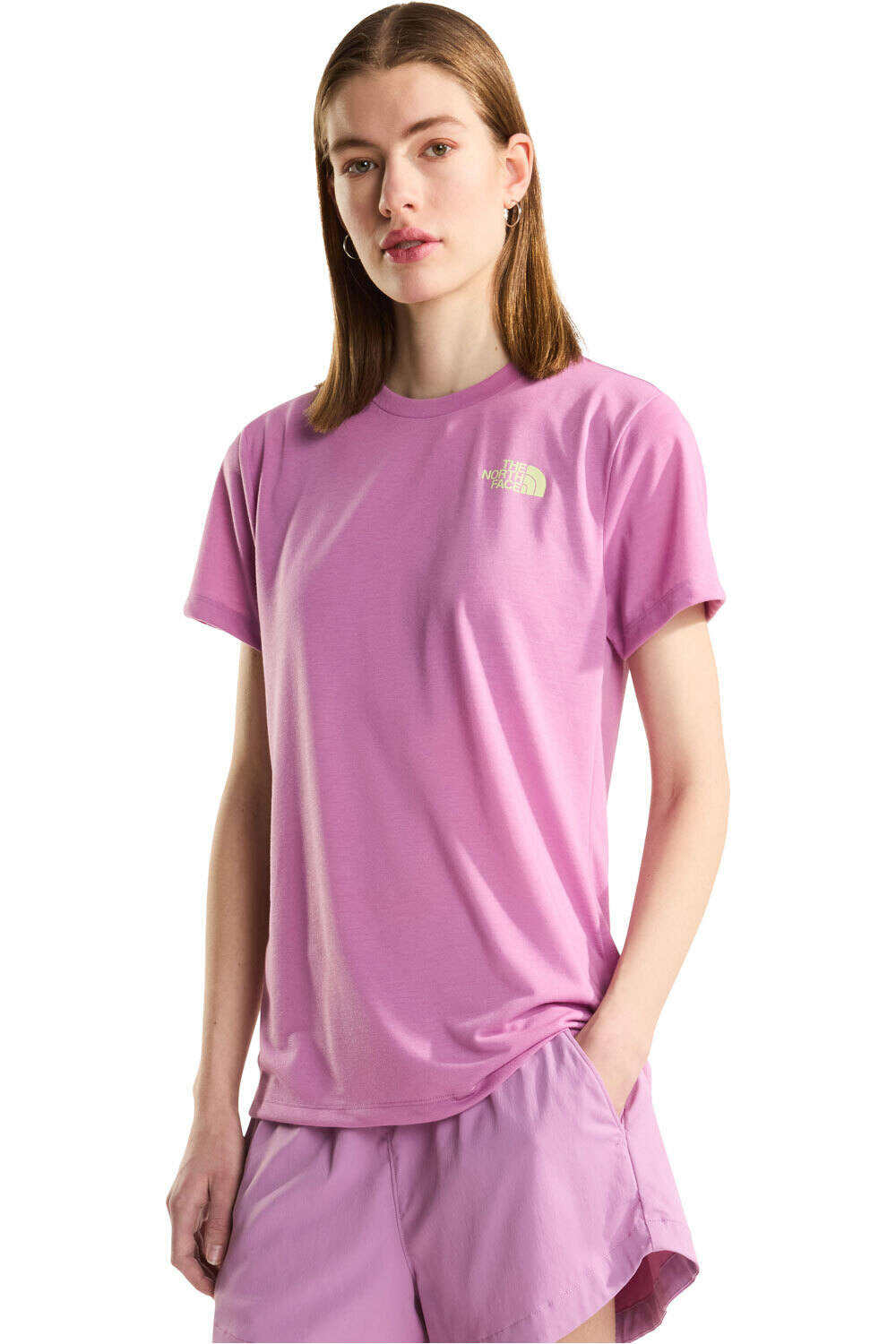 The North Face camiseta montaña manga corta mujer W FOUNDATION MOUNT SS TEE vista frontal
