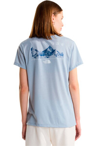 The North Face camiseta montaña manga corta mujer W FOUNDATION MOUNT SS TEE vista trasera