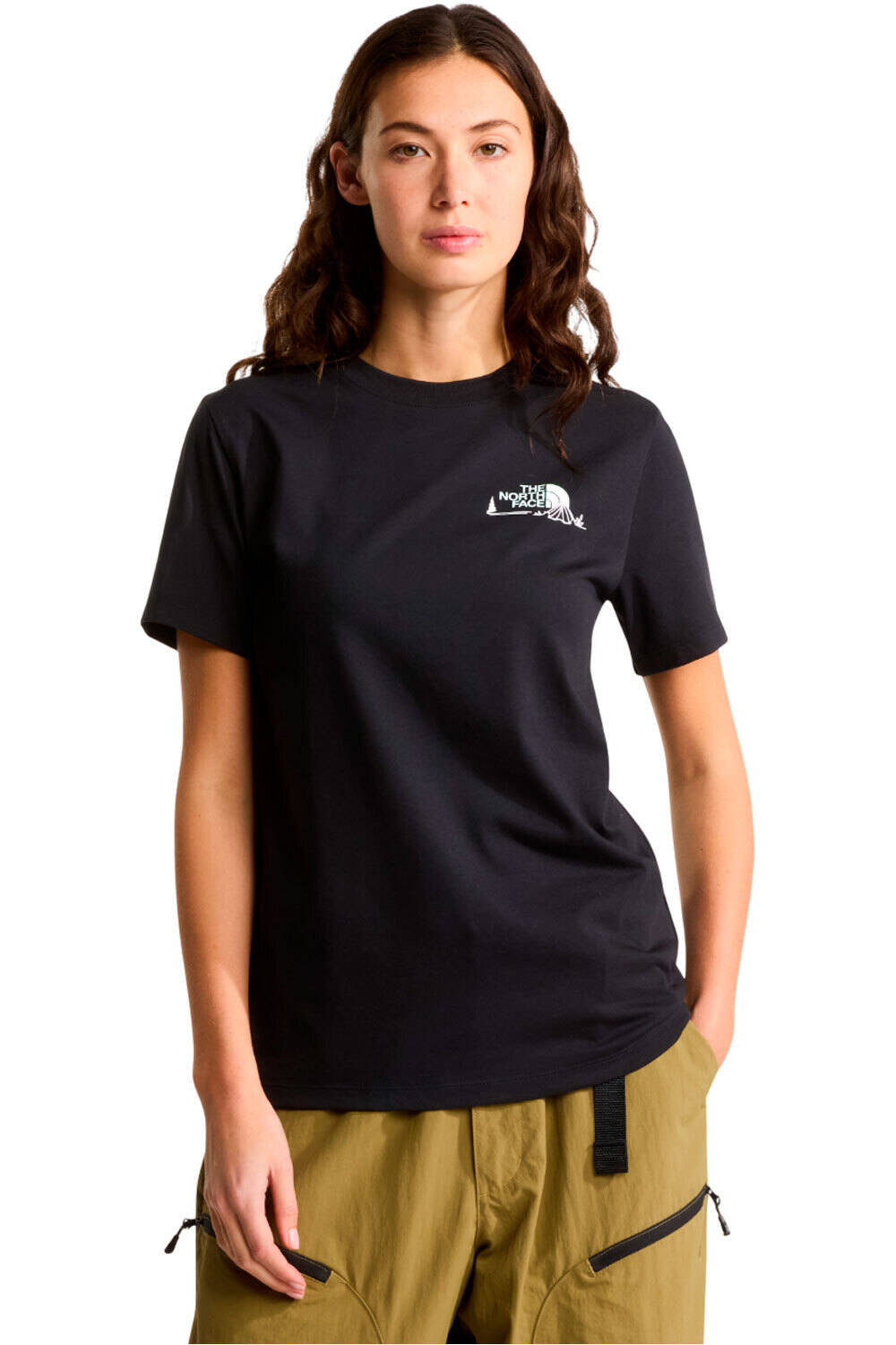 The North Face camiseta montaña manga corta mujer W MONTE REGULAR SHORT SLEEVE TEE-GRAPHIC vista frontal