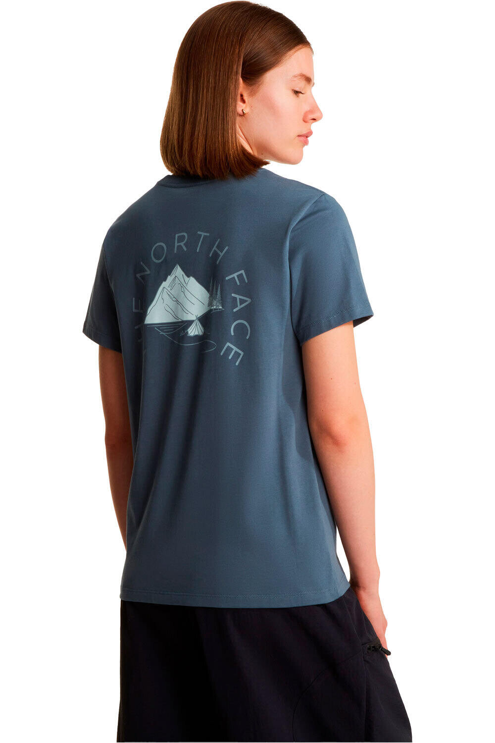 The North Face camiseta montaña manga corta mujer W MONTE REGULAR SHORT SLEEVE TEE-GRAPHIC vista trasera