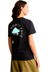 The North Face camiseta montaña manga corta mujer W MONTE REGULAR SHORT SLEEVE TEE-GRAPHIC vista trasera