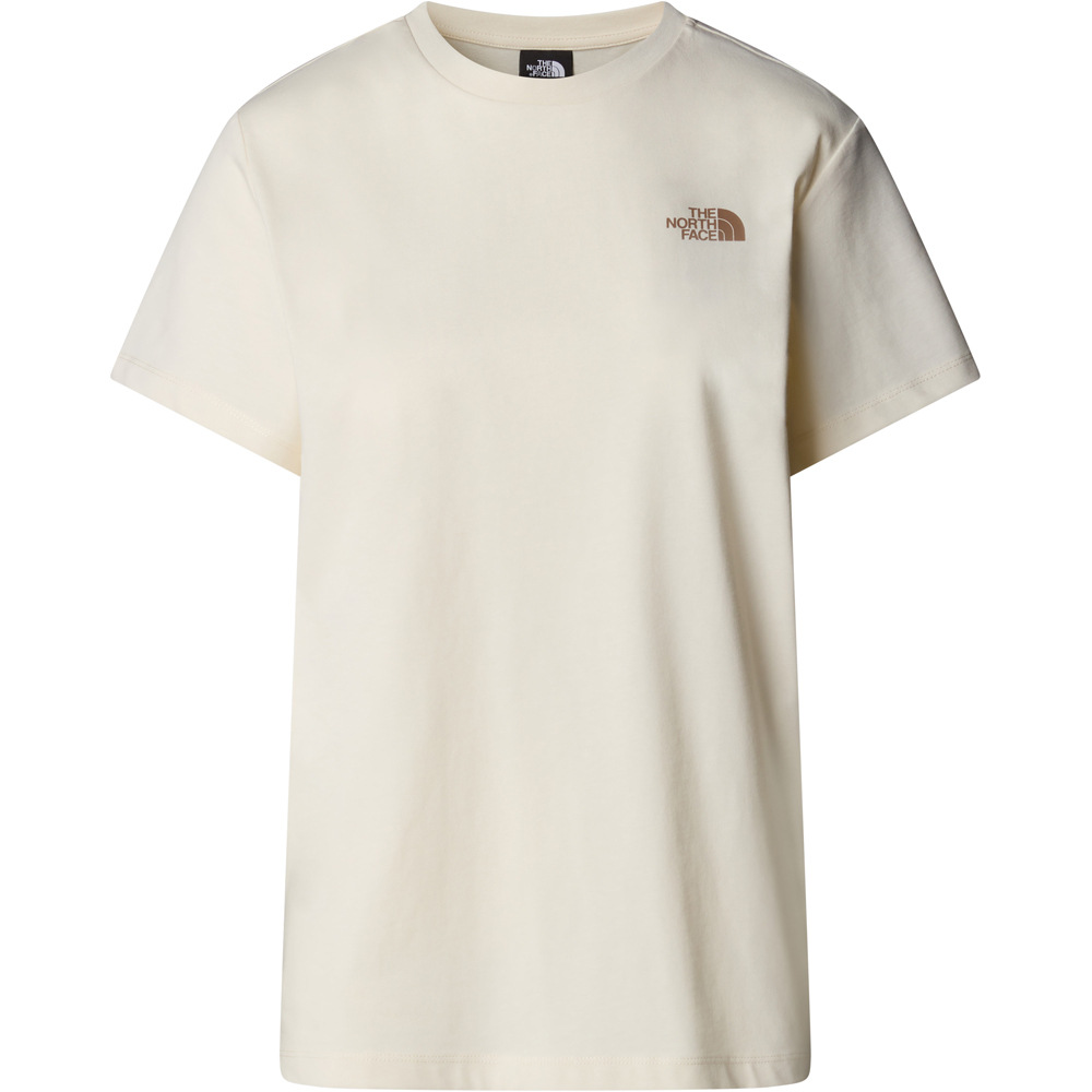 The North Face camiseta montaña manga corta mujer W S/S BOX NSE RELAXED TEE vista detalle