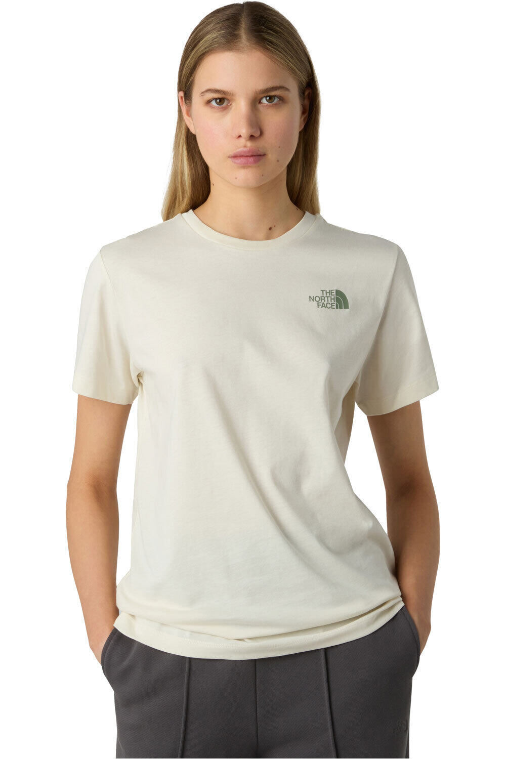 The North Face camiseta montaña manga corta mujer W SS BOX NSE RELAXED TEE vista frontal