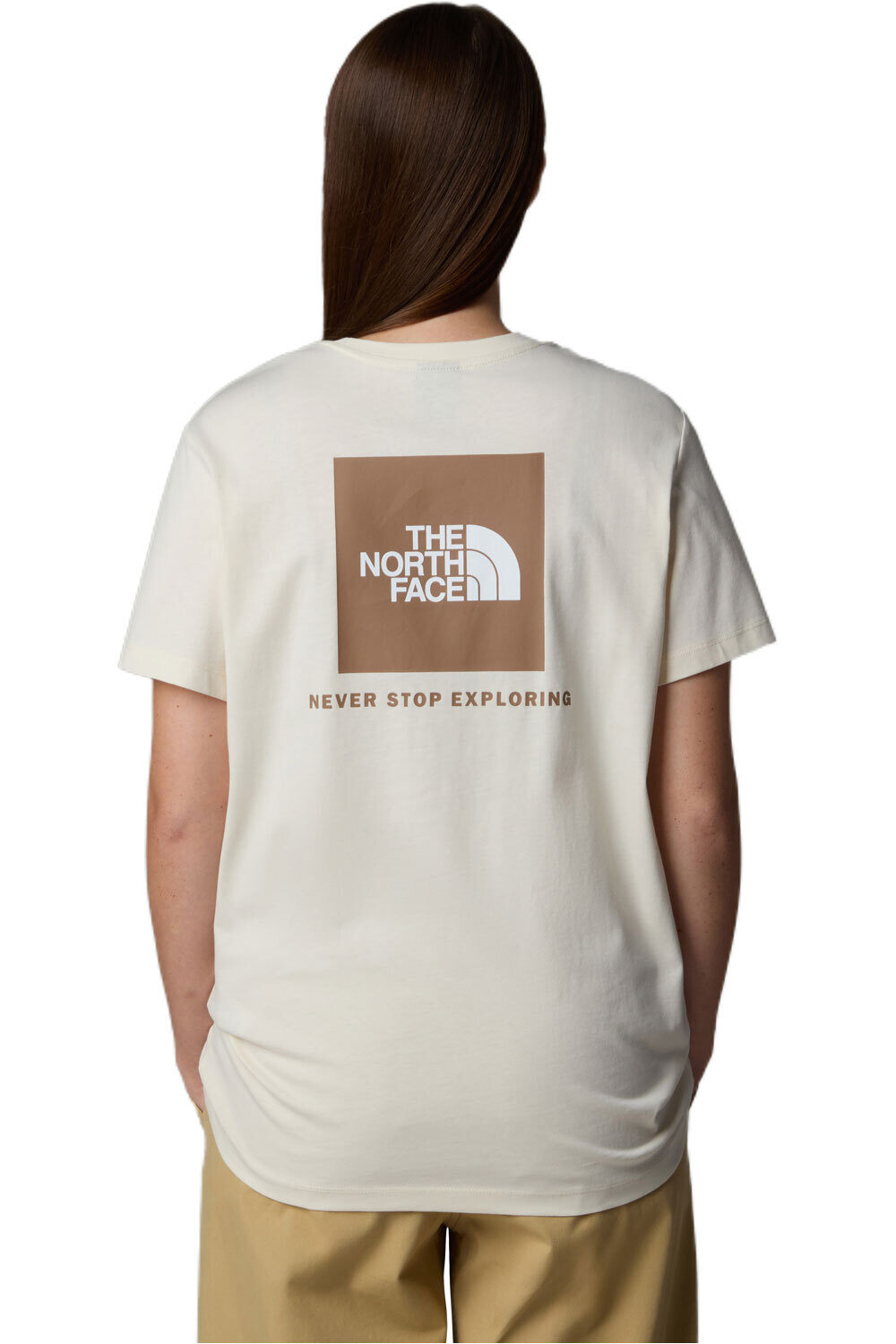 The North Face camiseta montaña manga corta mujer W S/S BOX NSE RELAXED TEE vista trasera
