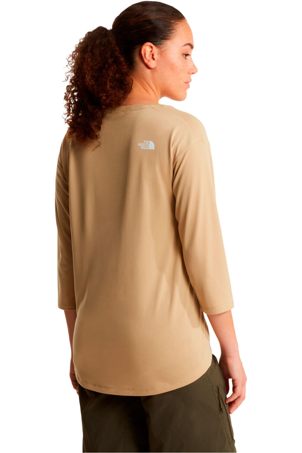 The North Face camiseta montaña manga corta mujer W TANKEN 3/4 T-SHIRT vista trasera