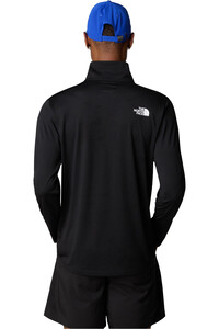 The North Face camiseta montaña manga larga hombre M 24/7 1/4 ZIP TEE vista trasera