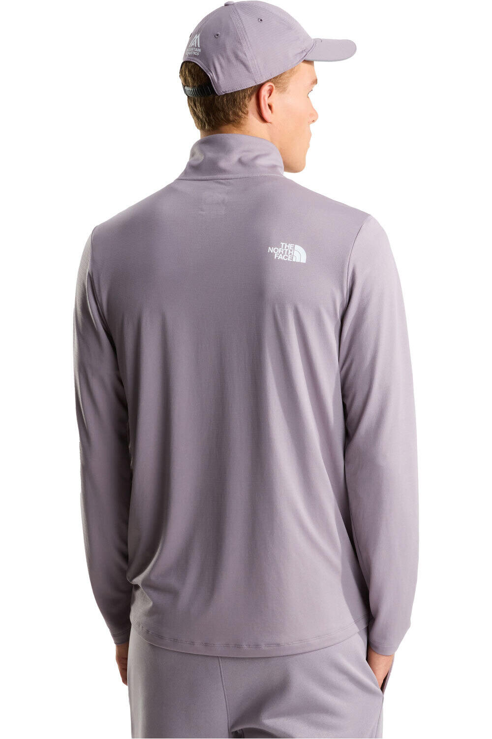 The North Face camiseta montaña manga larga hombre M 24/7 1/4 ZIP TEE vista trasera