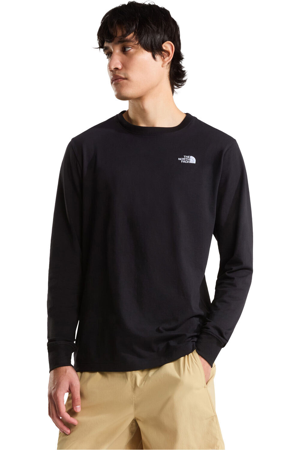 The North Face camiseta montaña manga larga hombre M EVOLUTION SIMPLE DOME REGULAR LONG SLE vista frontal