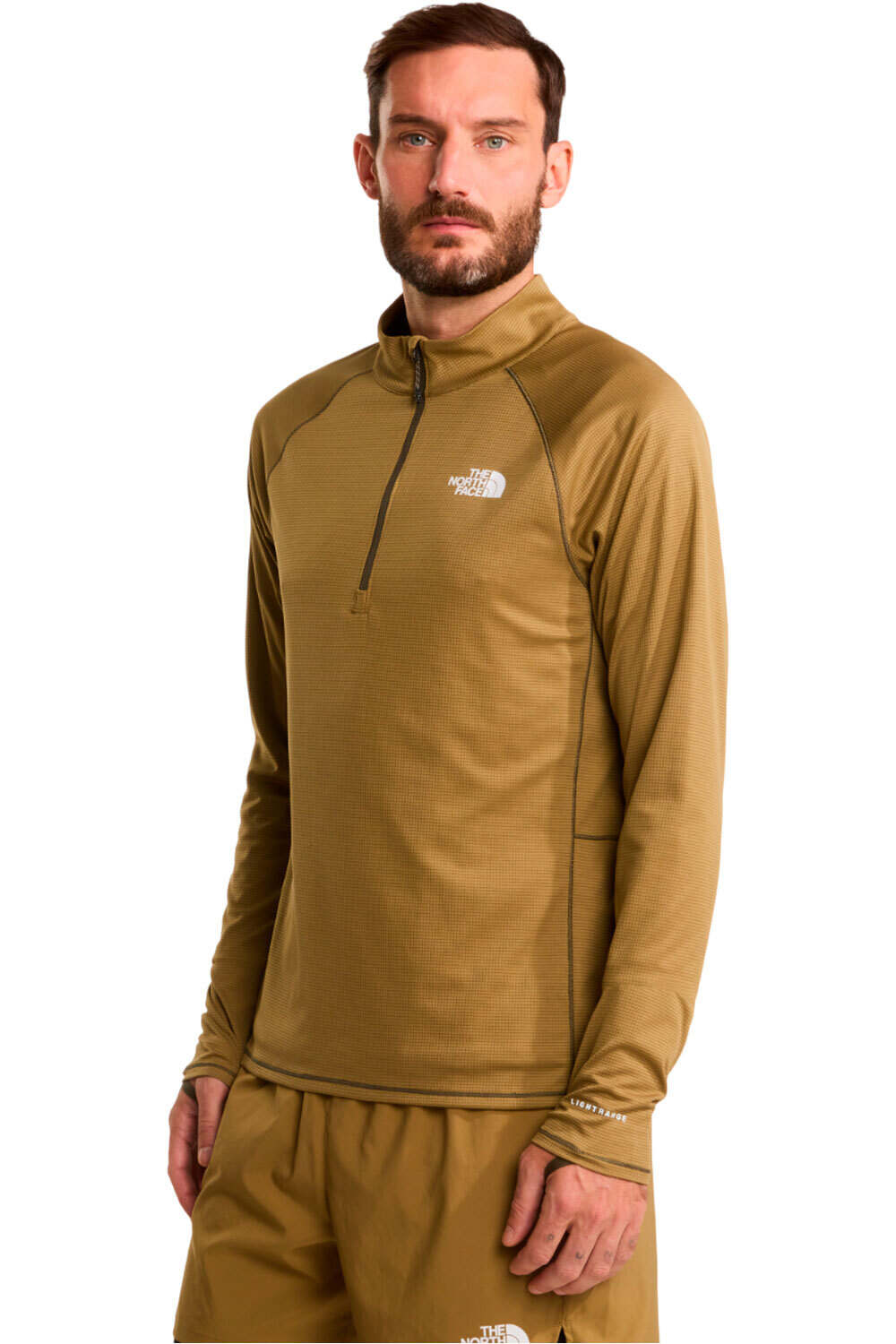 The North Face camiseta montaña manga larga hombre M SUNRISER 1/4 ZIP vista frontal