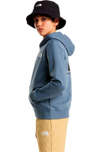 The North Face camiseta montaña manga larga niño TEEN BOX NSE REGULAR HOODIE vista detalle