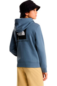 The North Face camiseta montaña manga larga niño TEEN BOX NSE REGULAR HOODIE vista trasera
