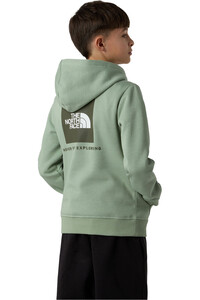 The North Face camiseta montaña manga larga niño TEEN BOX NSE REGULAR PULLOVER HOODIE vista trasera