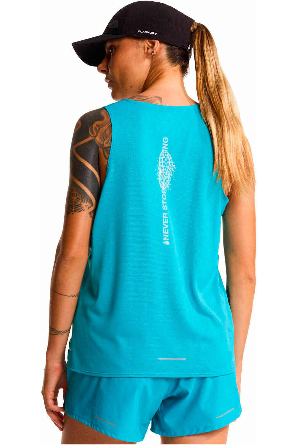 The North Face camiseta tirantes running W LIGHTBRIGHT TANK - GRAPHIC vista trasera