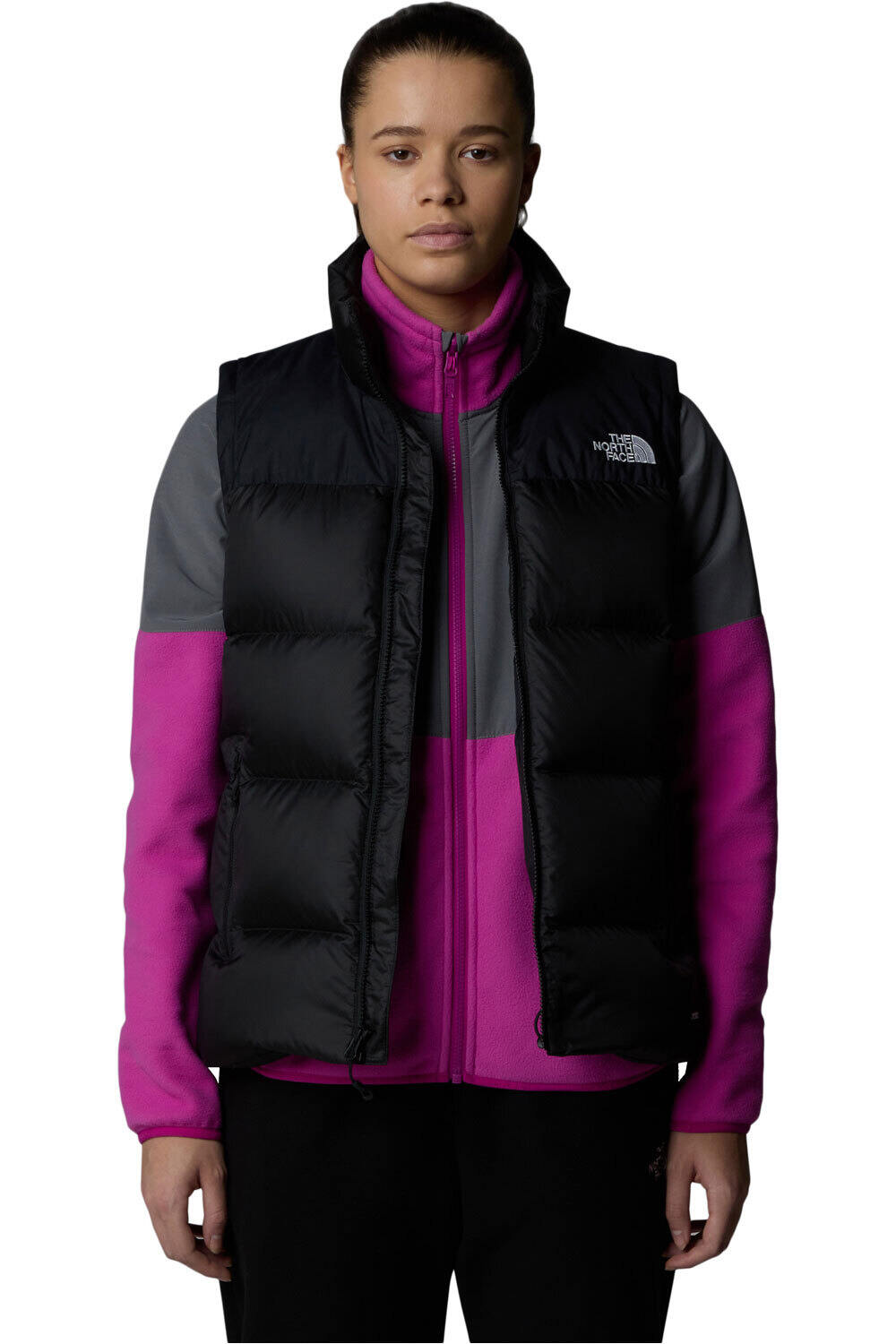 The North Face chaleco outdoor mujer W DIABLO DOWN VEST vista detalle