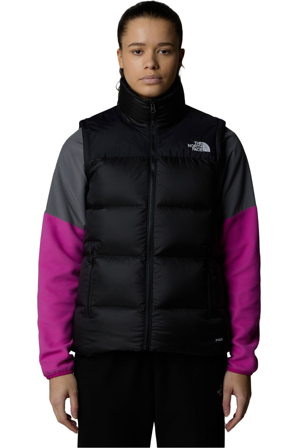The North Face chaleco outdoor mujer W DIABLO DOWN VEST vista frontal