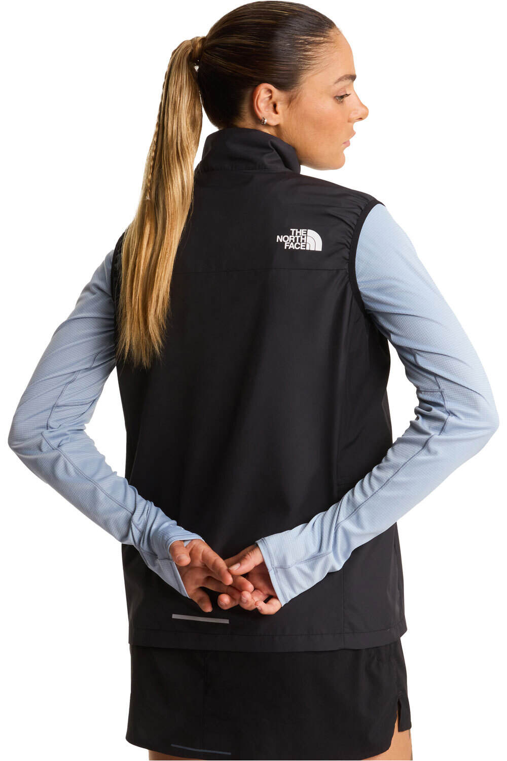 The North Face chaleco outdoor mujer W FONTANALES WIND VEST vista trasera