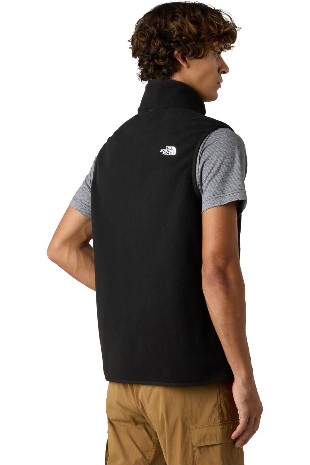 The North Face chaleco polar hombre M GLACIER FLEECE VEST vista trasera