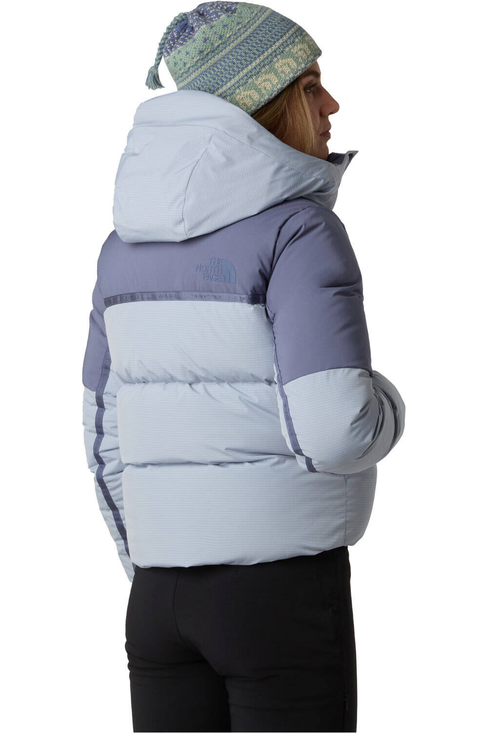 The North Face chaqueta esquí mujer W COLD SPELL CROPPED DOWN JACKET GR vista trasera