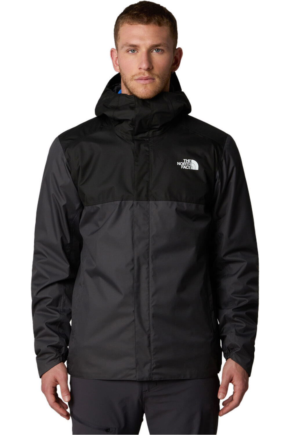 The North Face chaqueta impermeable hombre M QUEST ZIP-IN JACKET vista frontal