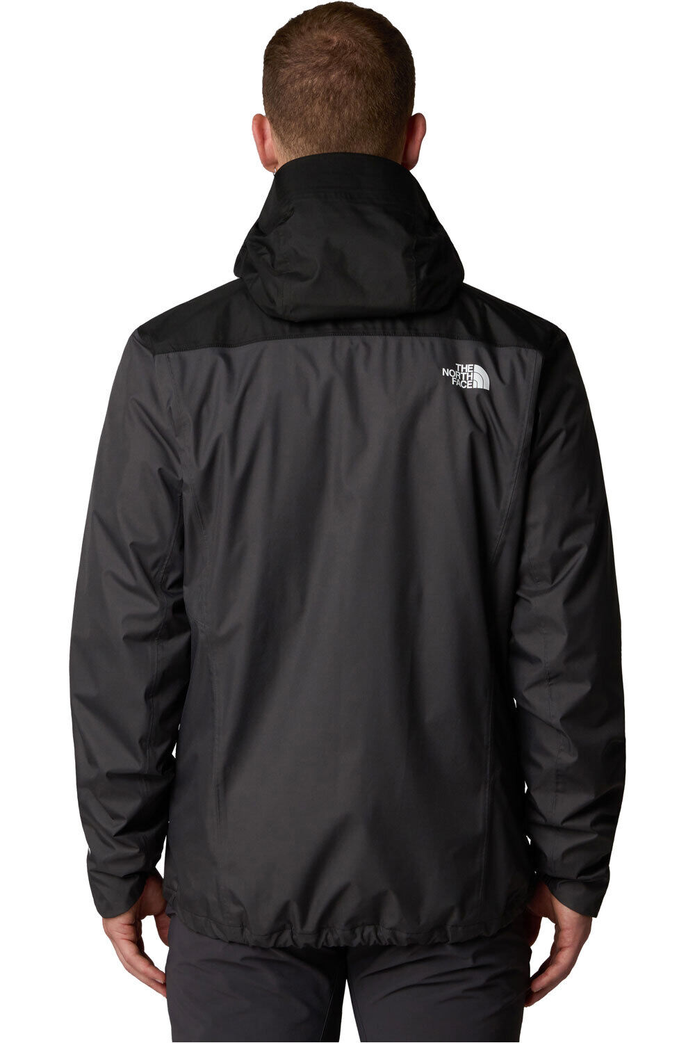 The North Face chaqueta impermeable hombre M QUEST ZIP-IN JACKET vista trasera