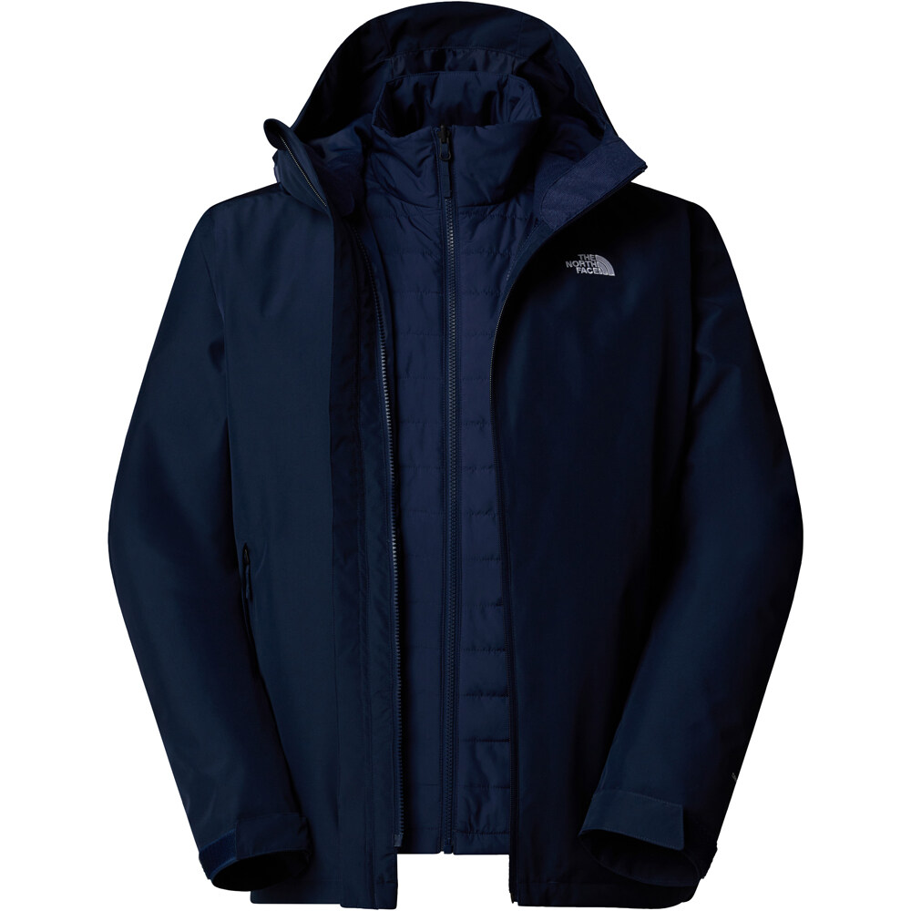 The North Face chaqueta impermeable insulada hombre M CARTO MONO TRICLIMATE HOODED JACKET vista detalle