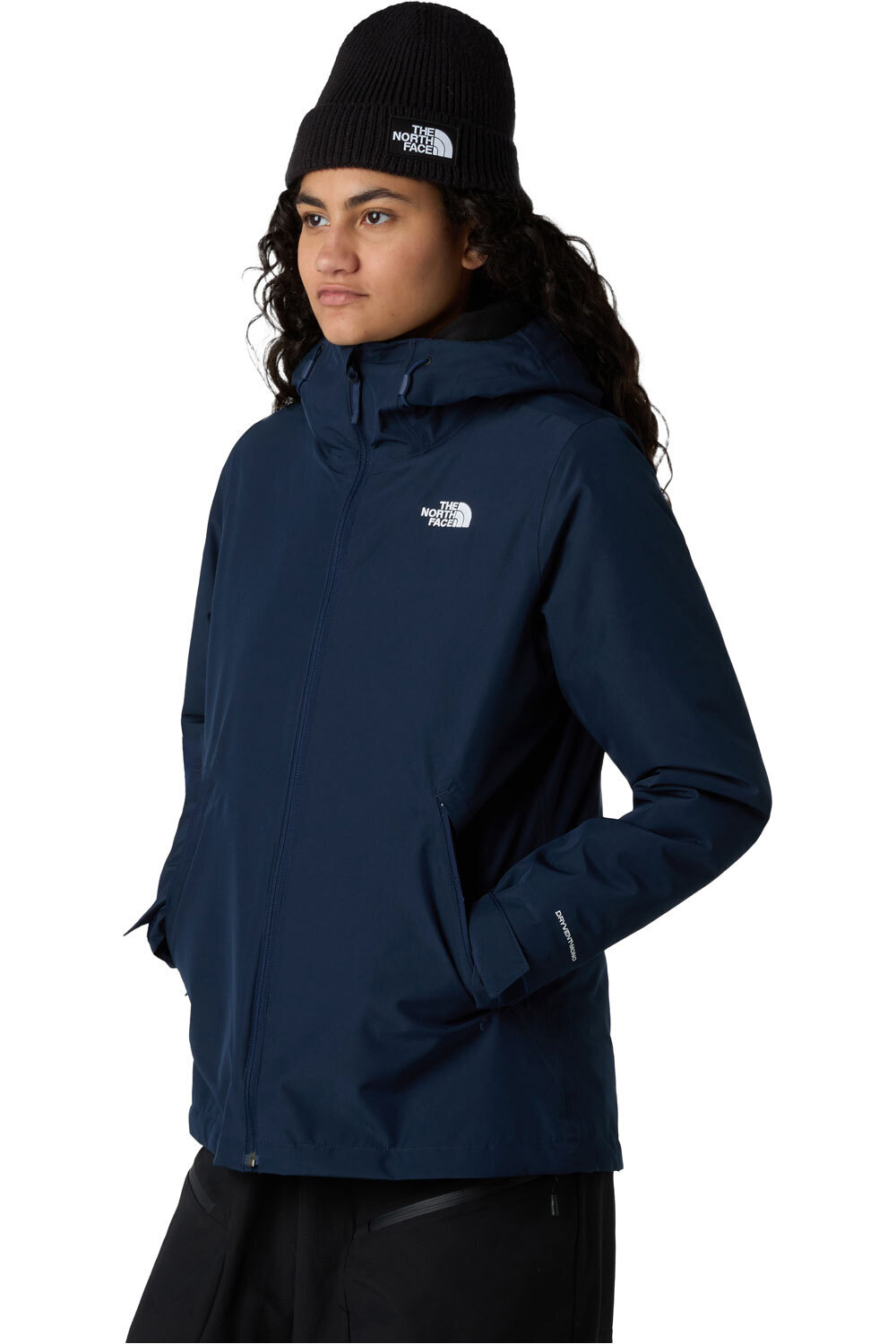 The North Face chaqueta impermeable insulada mujer W CARTO MONO TRICLIMATE HOODED JACKET vista detalle