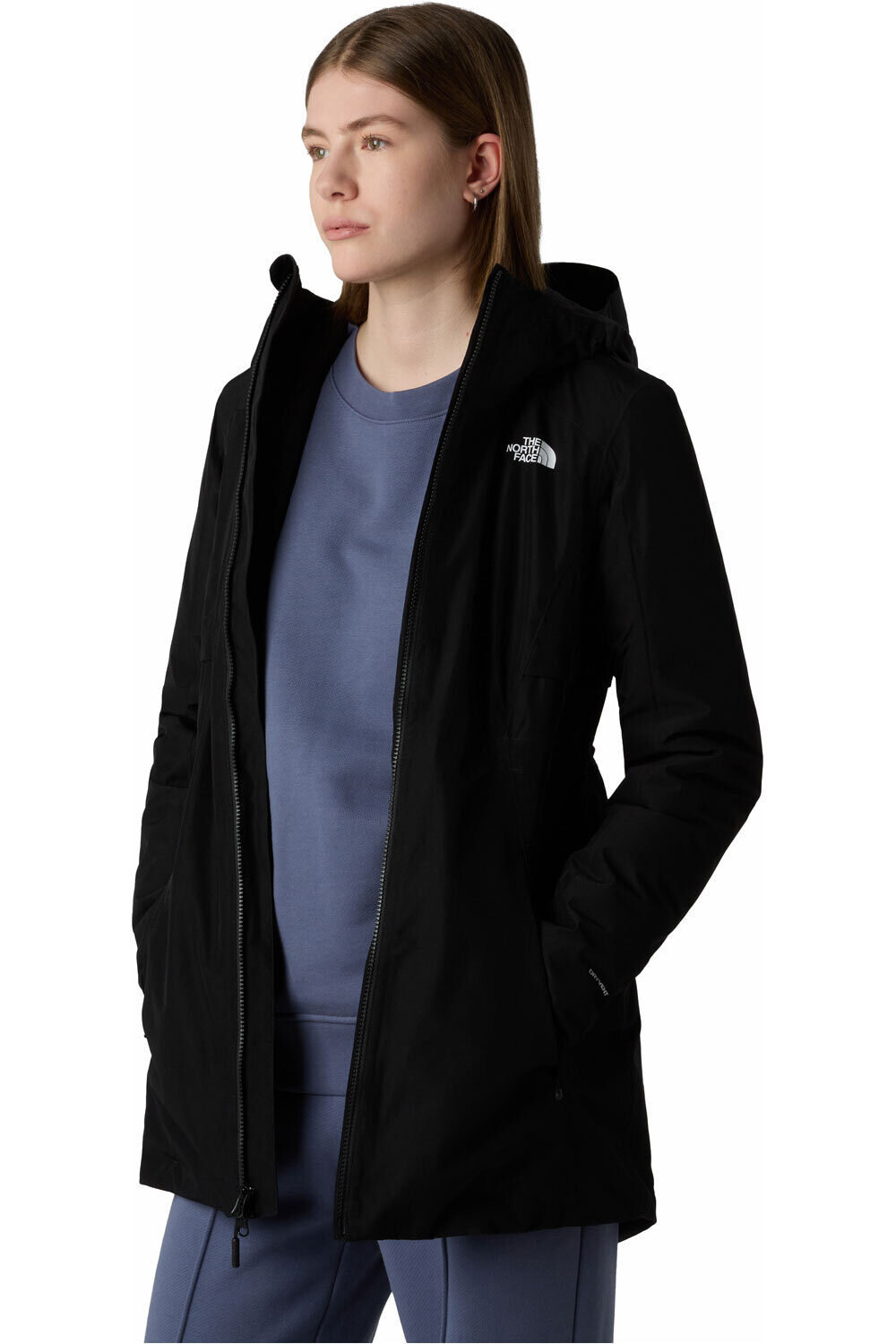The North Face chaqueta impermeable insulada mujer W HIKESTELLER INSULATED PARKA vista detalle