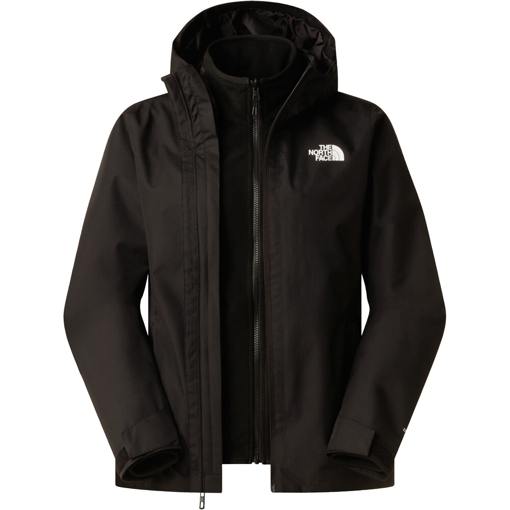 The North Face chaqueta impermeable insulada mujer W QUEST MONO TRICLIMATE vista detalle
