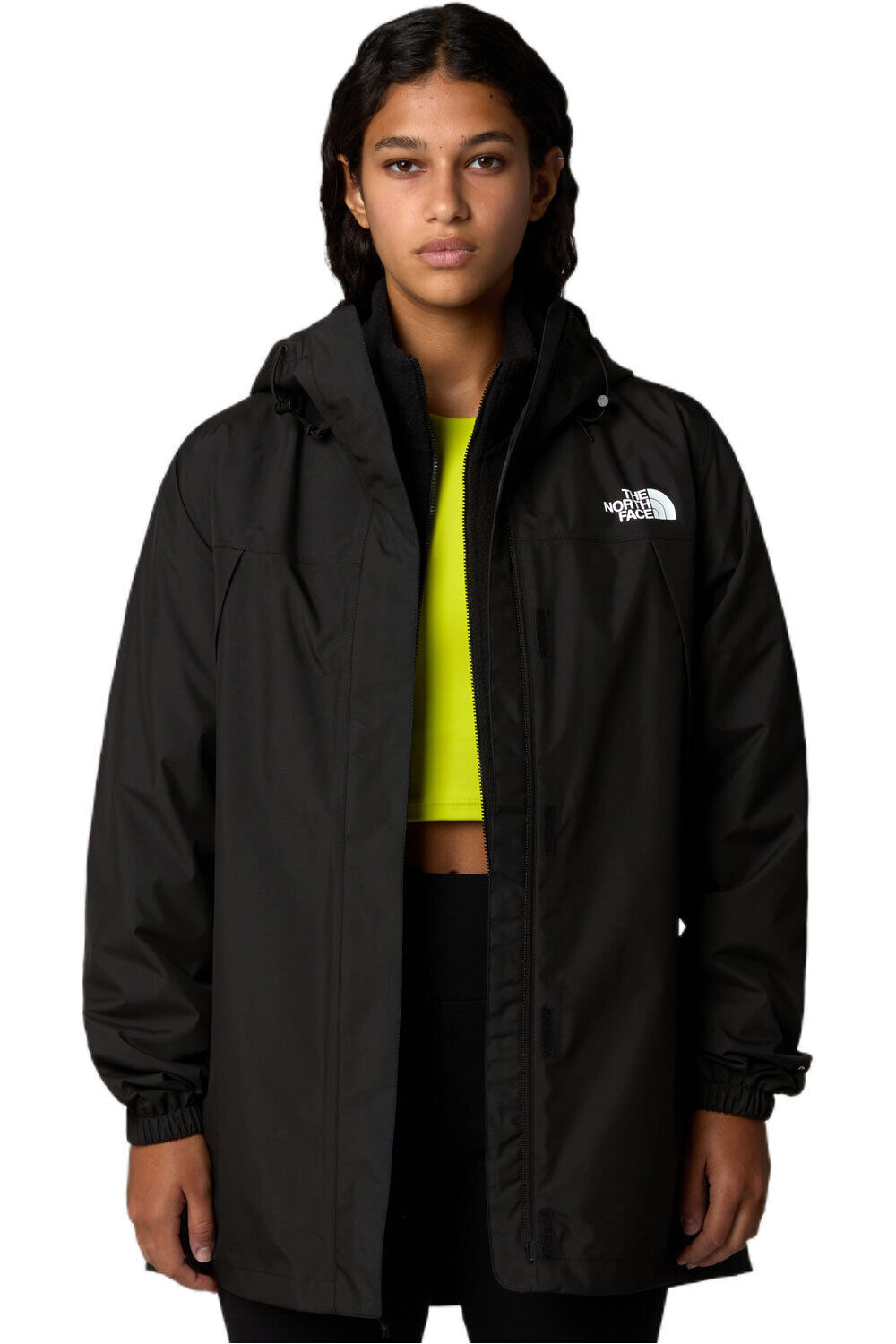 The North Face chaqueta impermeable mujer W ANTORA RAIN PARKA vista detalle