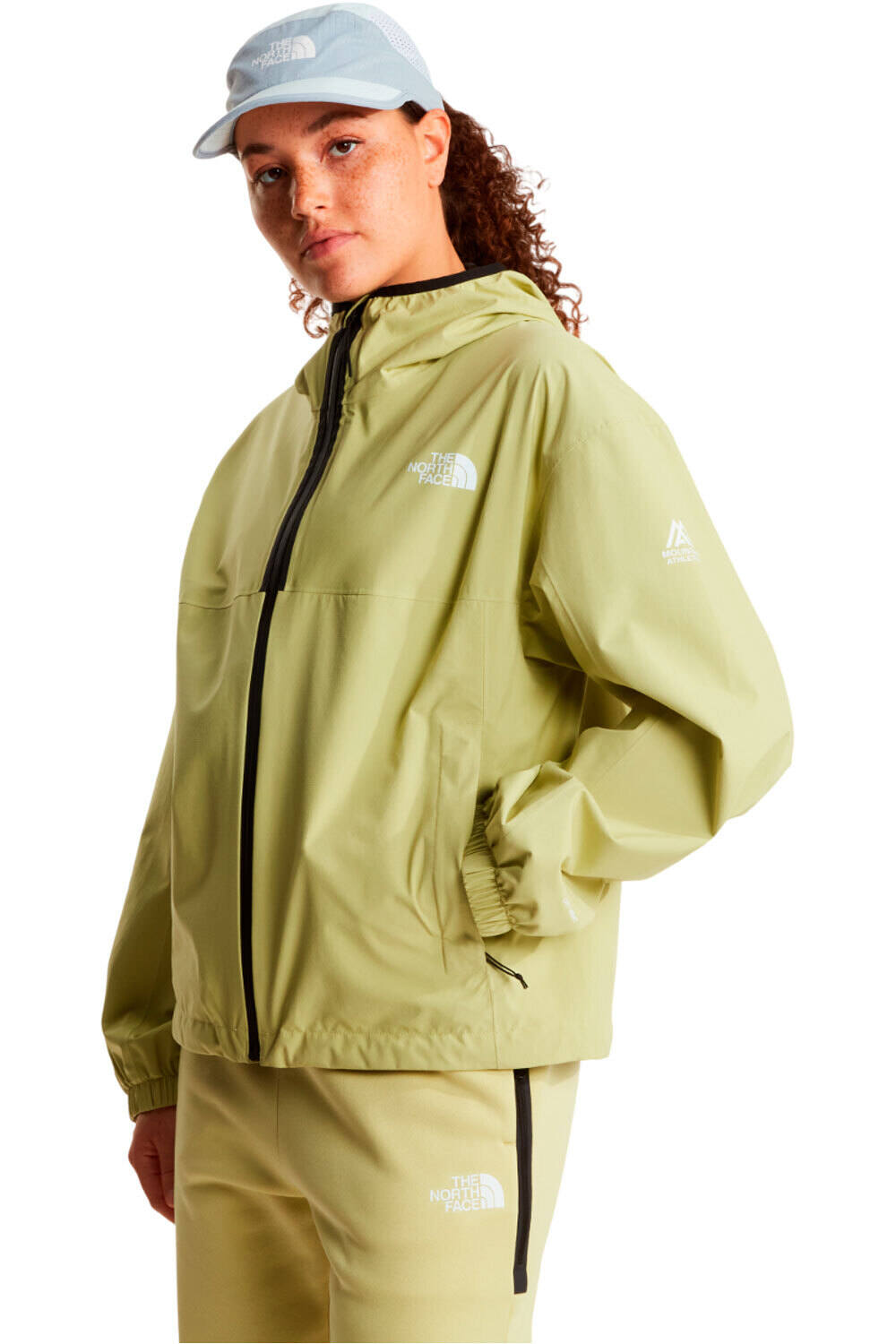 The North Face chaqueta impermeable mujer W MOUNTAIN ATHLETICS RAINLIT HOODED JACK vista frontal