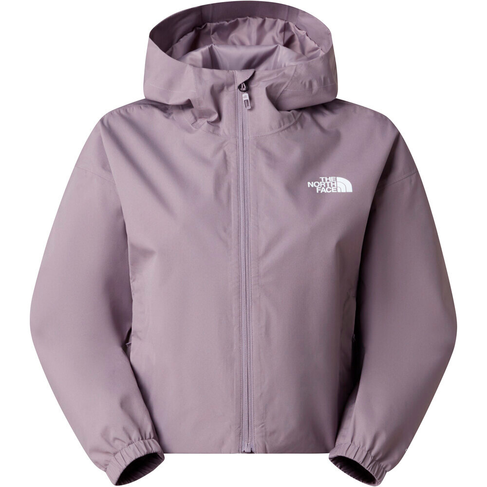 The North Face chaqueta impermeable mujer W QUEST MONO CROPPED  JACKET vista detalle