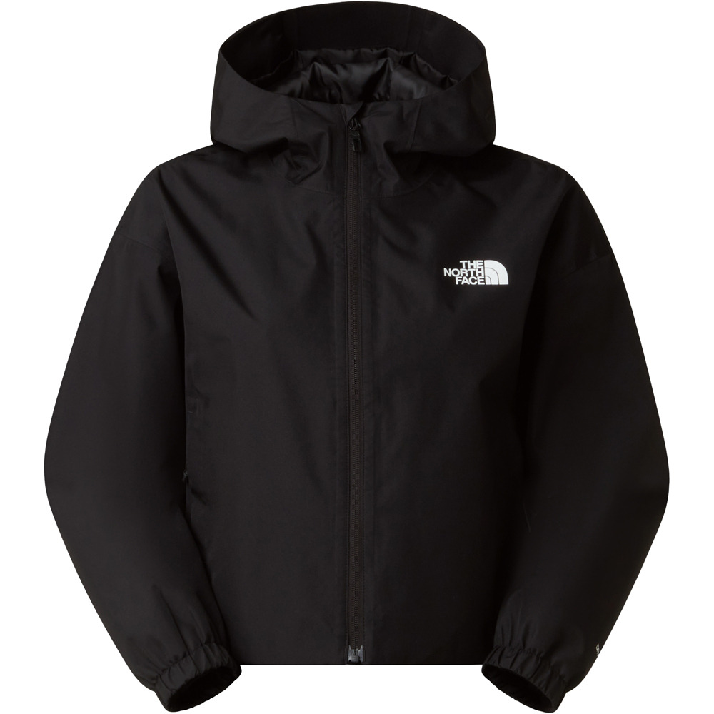 The North Face chaqueta impermeable mujer W QUEST MONO CROPPED  JACKET vista detalle