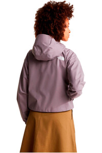 The North Face chaqueta impermeable mujer W QUEST MONO CROPPED  JACKET vista trasera