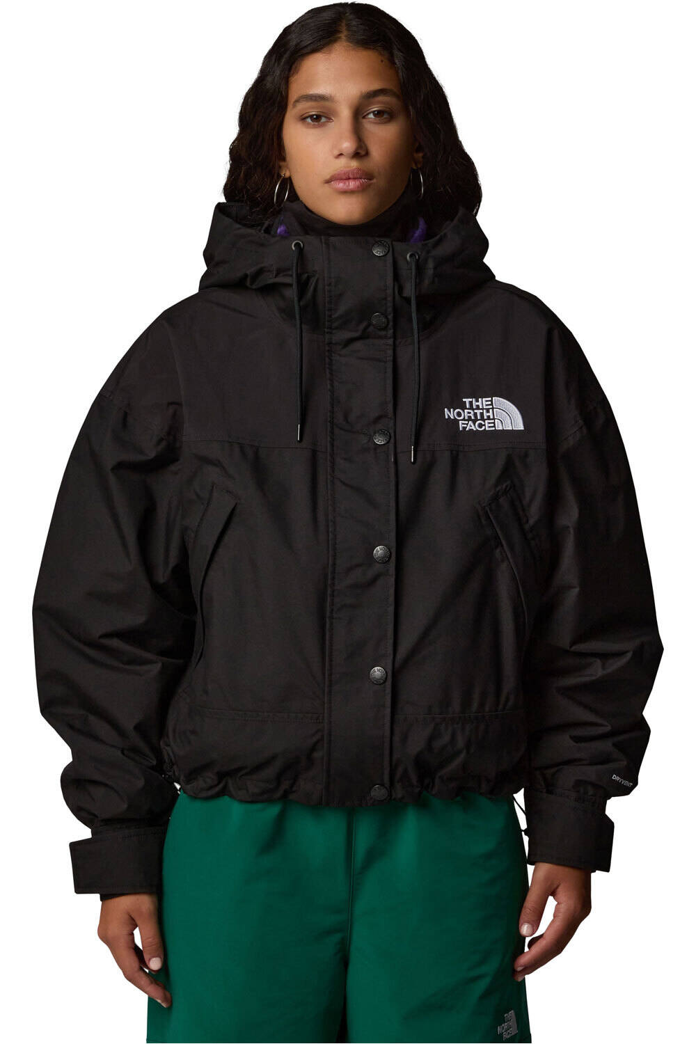 The North Face chaqueta impermeable mujer W REIGN ON JACKET vista frontal
