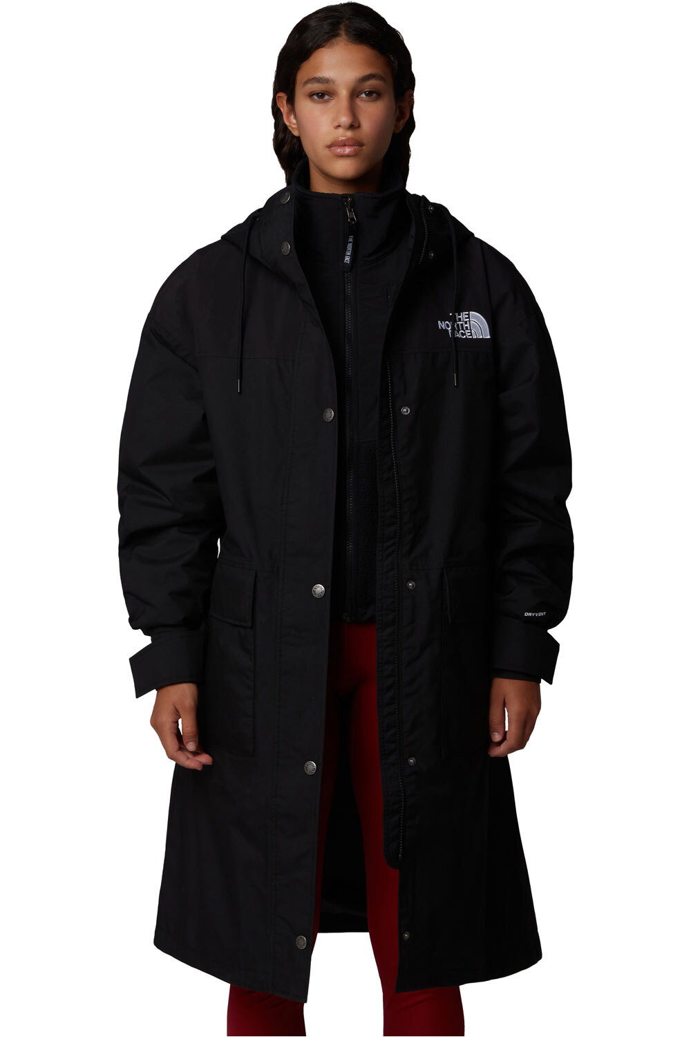 The North Face chaqueta impermeable mujer W REIGN ON PARKA vista detalle