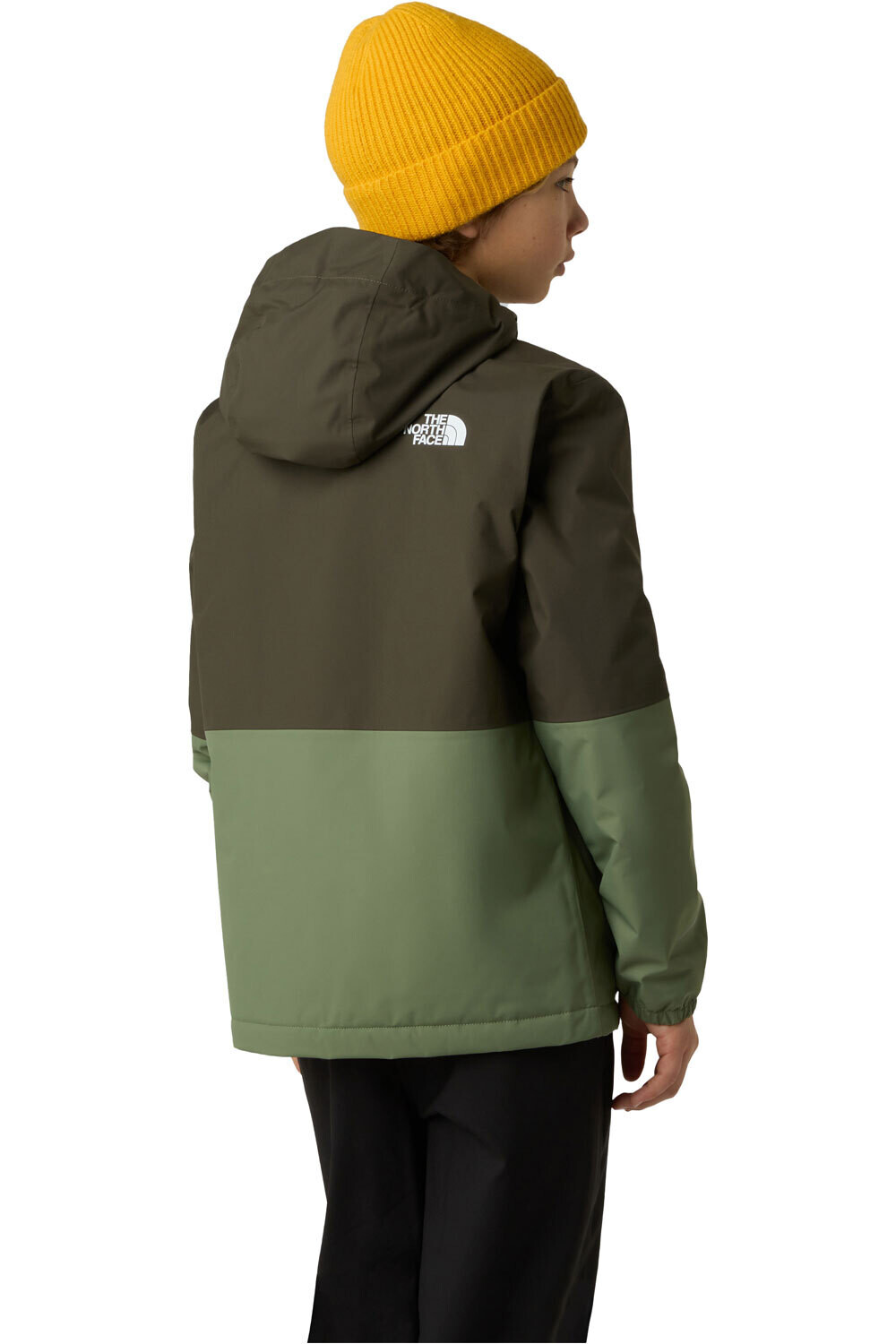 The North Face chaqueta impermeable niño B WARM ANTORA RAIN JACKET vista trasera