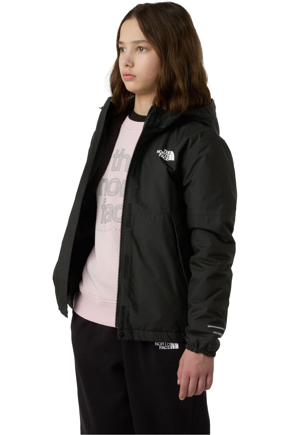 The North Face chaqueta impermeable niño G WARM ANTORA RAIN JACKET vista detalle