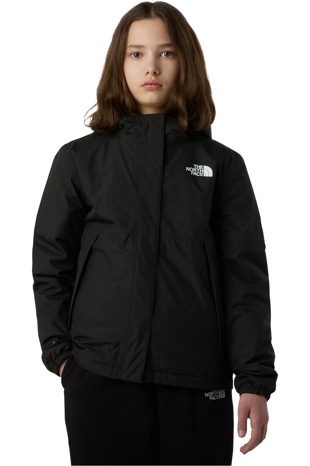 The North Face chaqueta impermeable niño G WARM ANTORA RAIN JACKET vista frontal