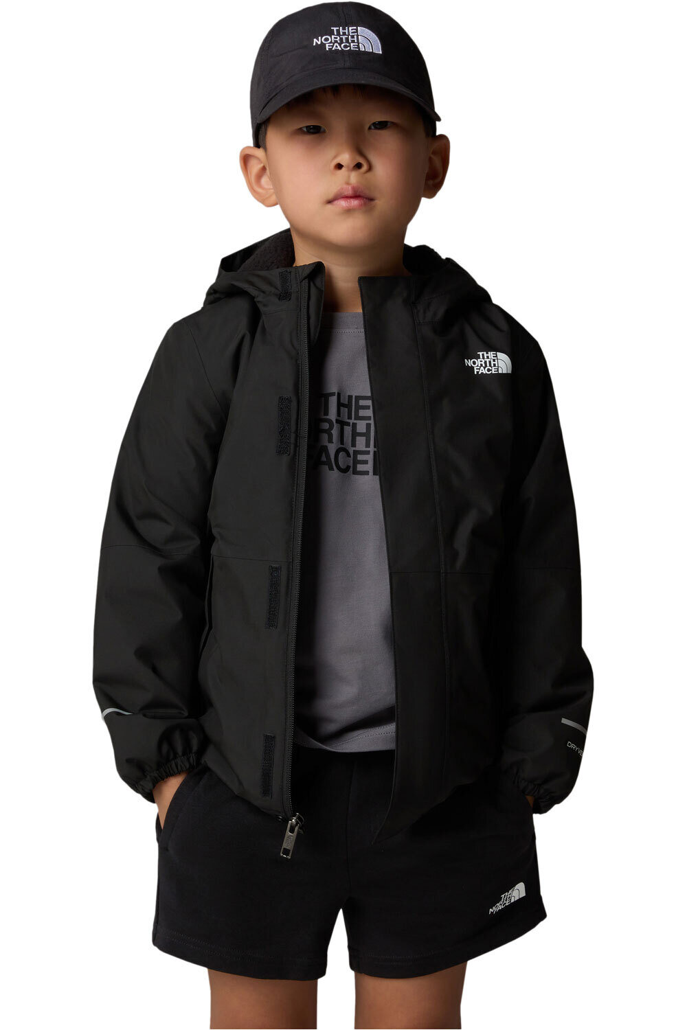 The North Face chaqueta impermeable niño KID WARM ANTORA RAIN JACKET vista detalle