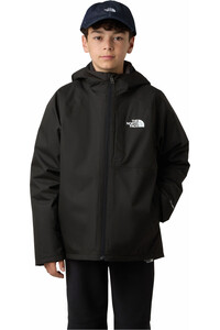 The North Face chaqueta impermeable niño TEEN PERRITO 4-N-1 HOODED JACKET vista trasera