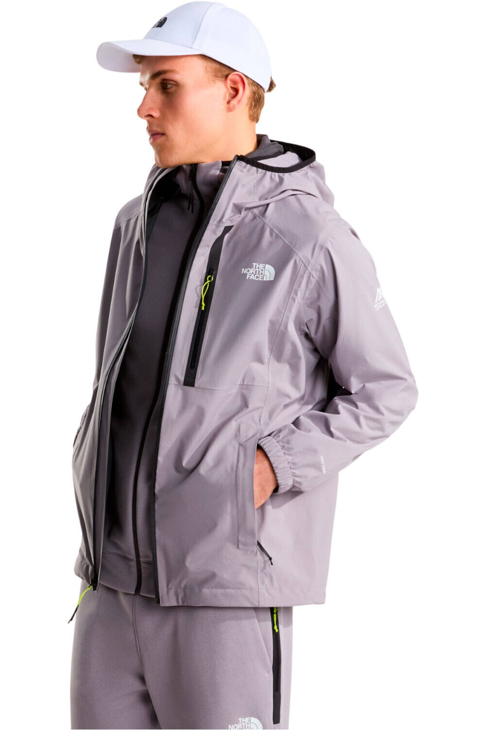 The North Face chaqueta outdoor hombre M MOUNTAIN ATHLETICS RAINLIT HOODED JACK vista frontal