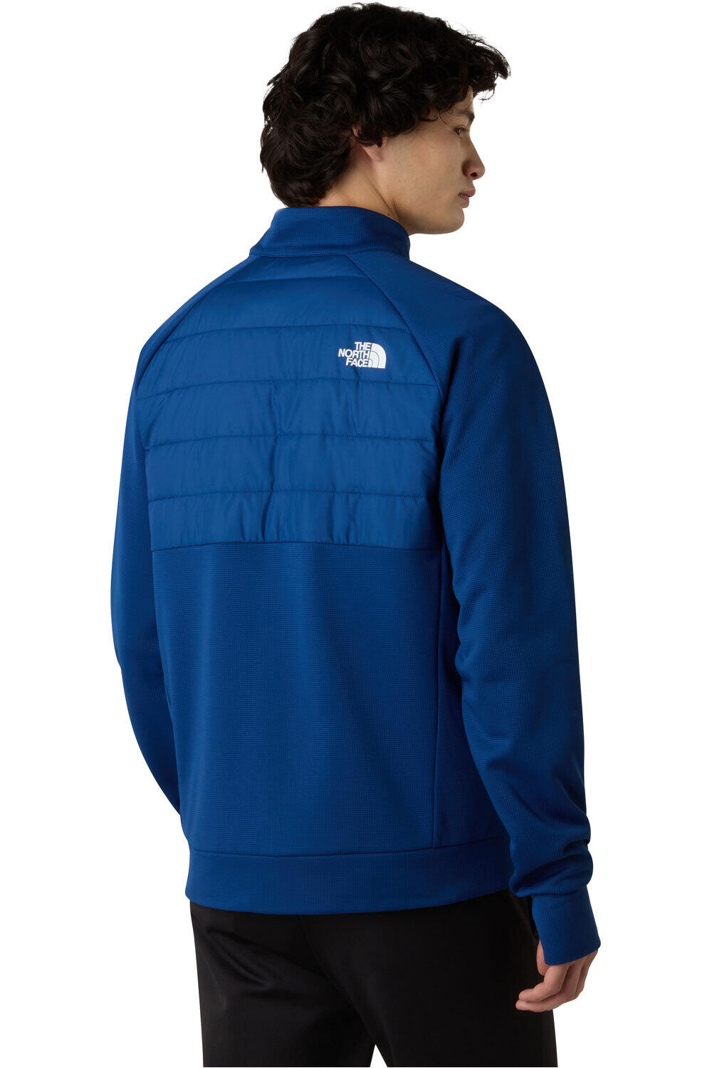The North Face chaqueta outdoor hombre M REAXION 2.0 FLEECE HYBRID FULL ZIP JAC vista trasera