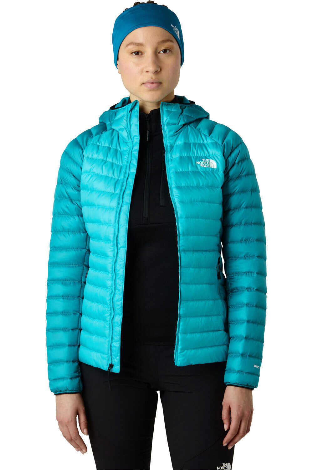 The North Face chaqueta outdoor mujer W BETTAFORCA LT DOWN HOODED JACKET vista detalle
