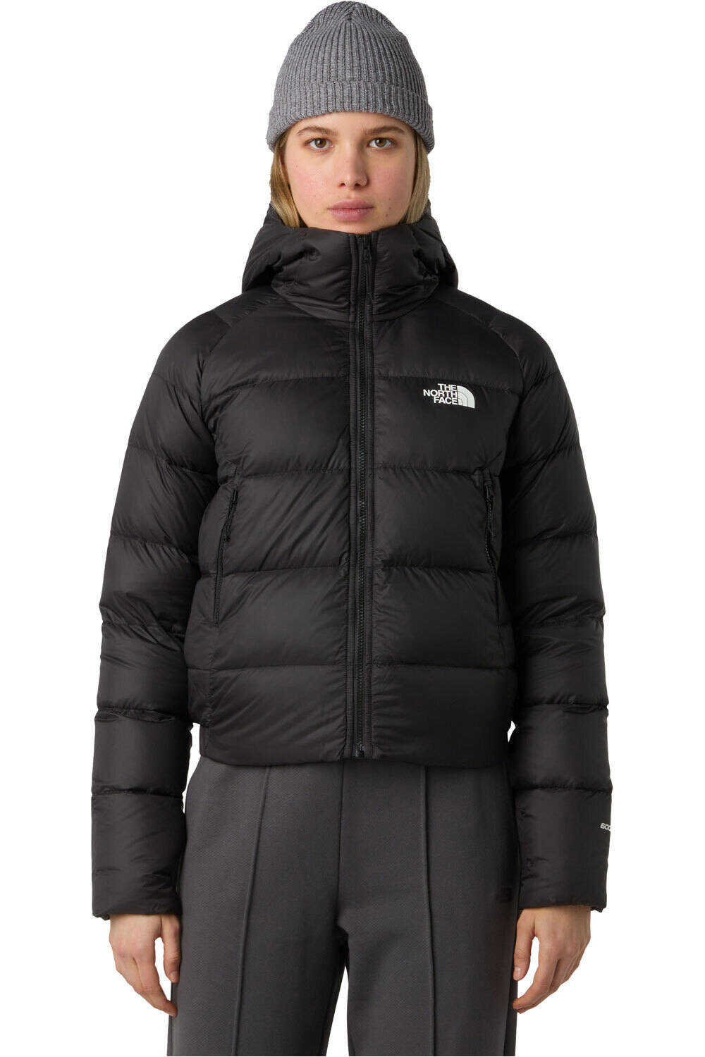 The North Face chaqueta outdoor mujer W HYALITE DOWN HOODIE vista frontal