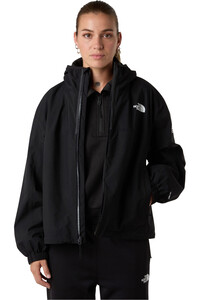 The North Face chaqueta outdoor mujer W MOUNTAIN ATHLETICS RAINLIT HOODED JACK vista detalle